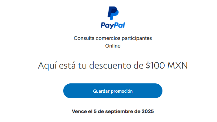 Cupón Descuento Amazon Prime 4 paypal 100